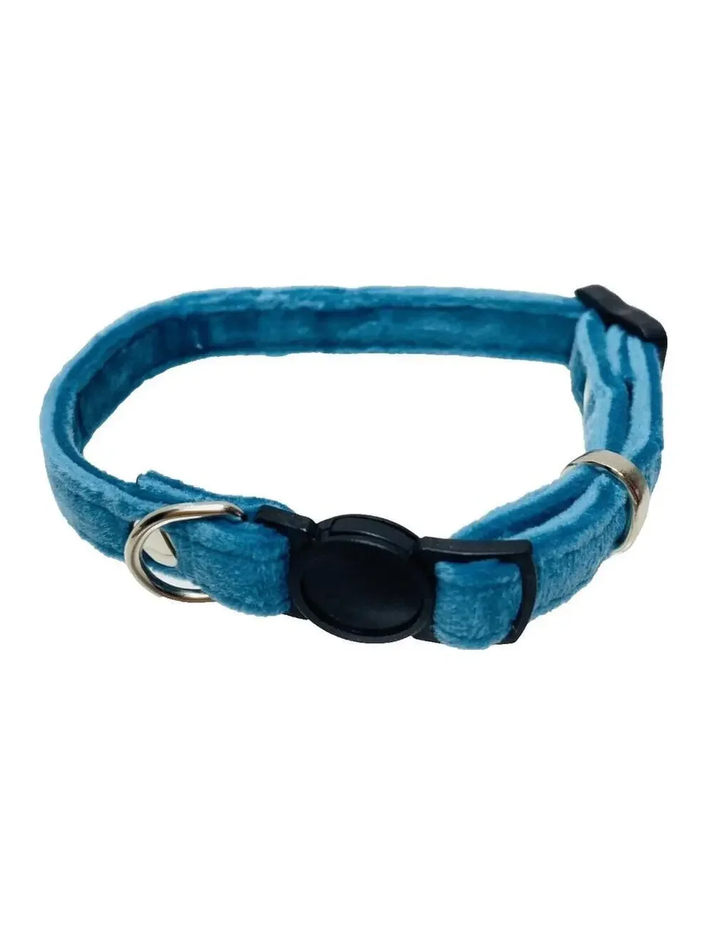 Brand New Breakaway Puppy Collar - Adjustable Size and Super Soft Velvet blue